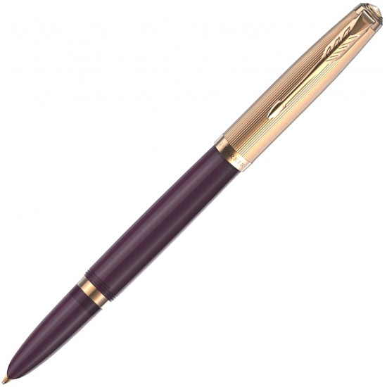 Ручка перьевая Parker 51 Premium, Plum GT (Перо F) 2123516